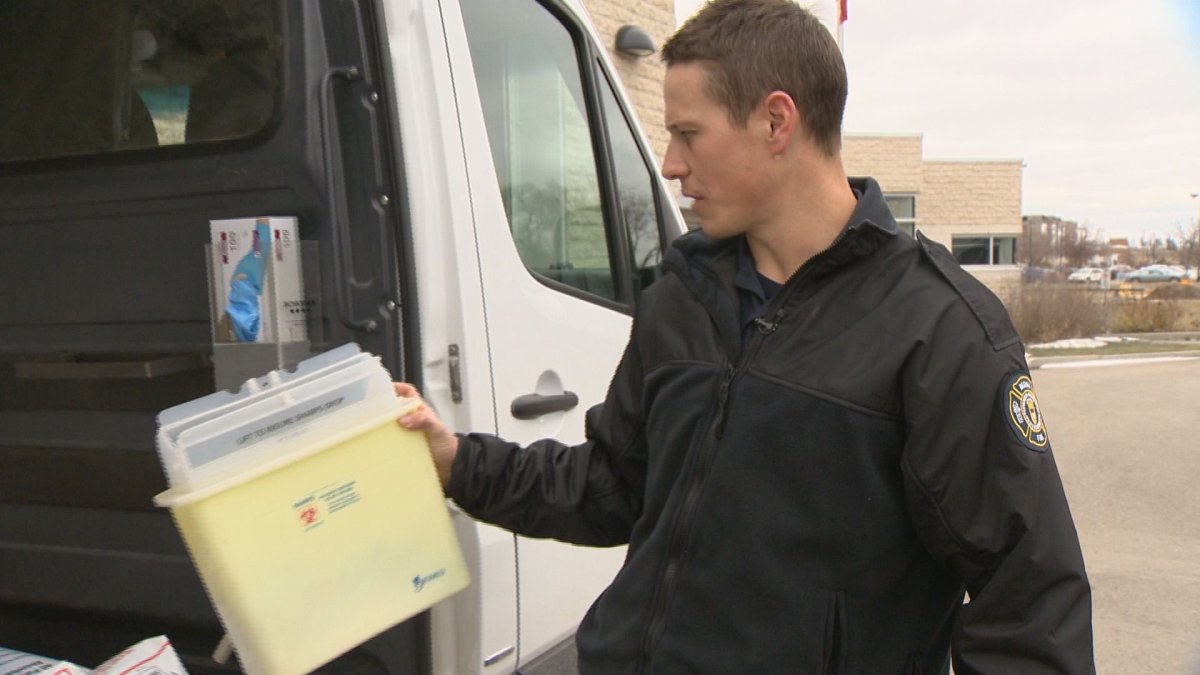 Derek Rutten with the Regina Fire Department said that crews have recently had an influx of calls with requests to come properly dispose of discovered used needles.