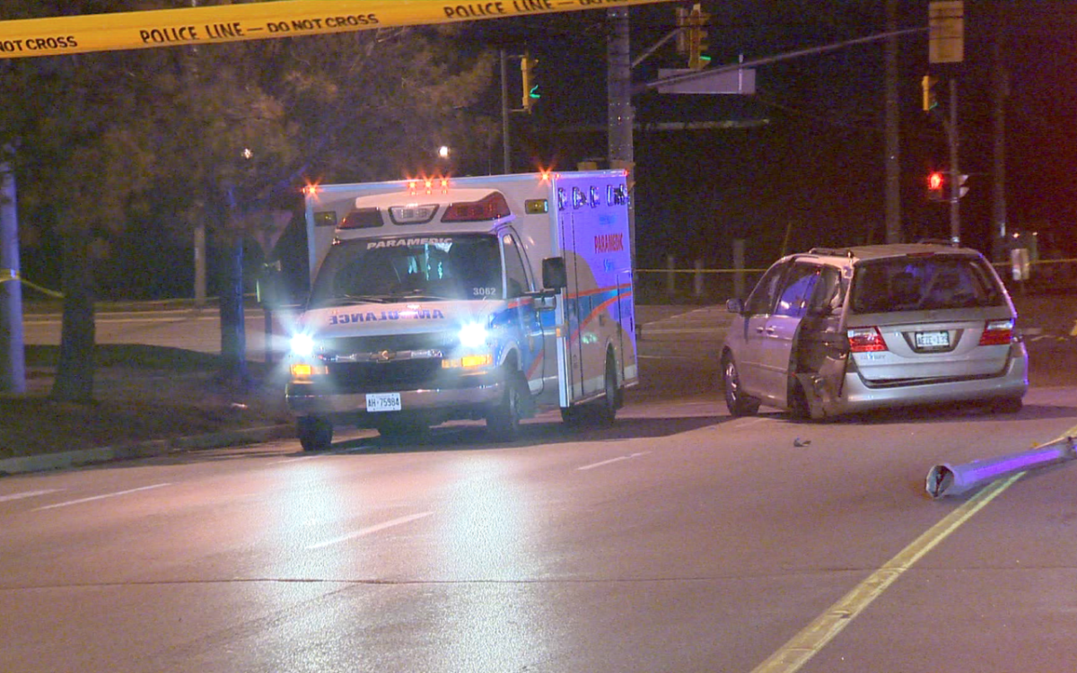 A teenage girl was rushed to hospital without vital signs after a two-vehicle collision in Brampton on April 21, 2015.