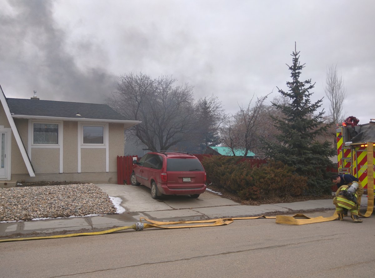 No one was injured following a Friday afternoon fire in the north end of Regina.