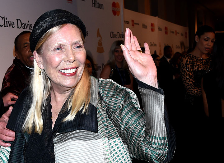 Joni Mitchell, pictured in February 2015.