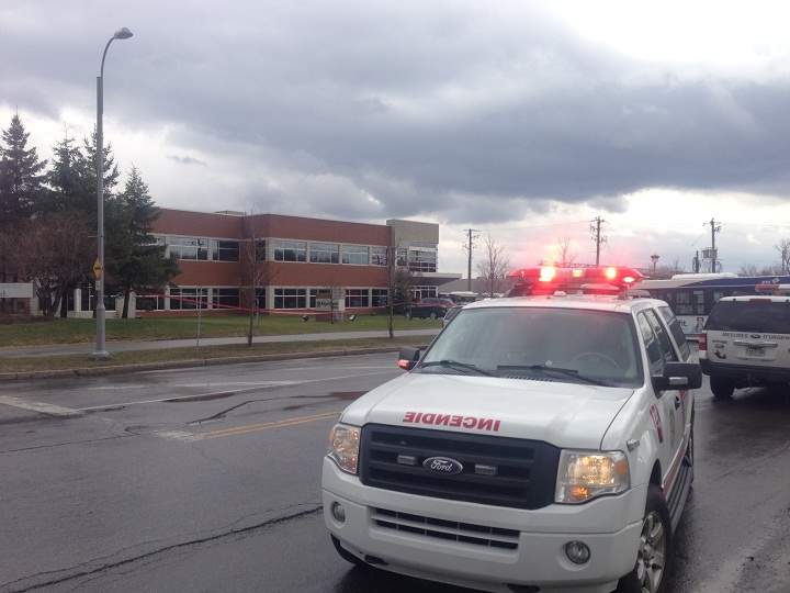 A pharmaceutical company in Laval was evacuated after a suspicious package was discovered on April 22, 2015.