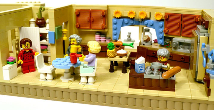 'The Golden Girls' have been recreated in Lego form.