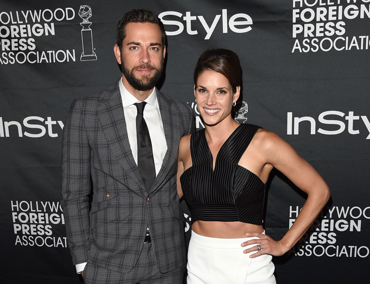Zachary Levi and Missy Peregrym, pictured in September 2014.