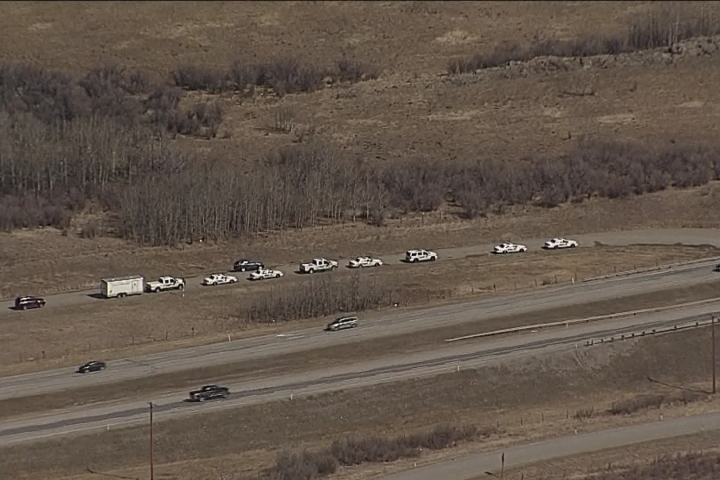RCMP wrapped up a search of a rural area near an underpass just west of Calgary on Thursday night after reports of a mysterious assault last Sunday morning.