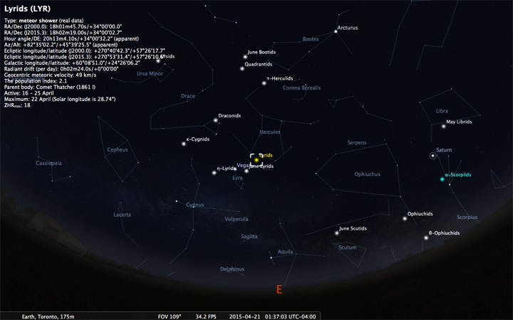 How to watch the Lyrid meteor shower this week - image