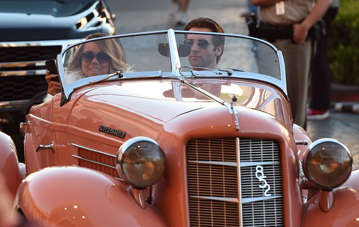 Mariah Carey arrives at Caesars Palace in Las Vegas on April 27, 2015.