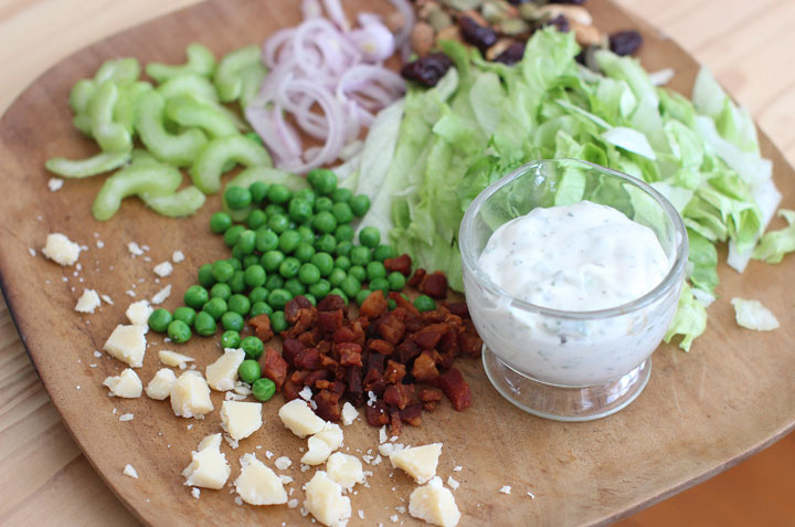 This March 9, 2015 photo shows seven layer Mason jar salad in Concord, N.H.