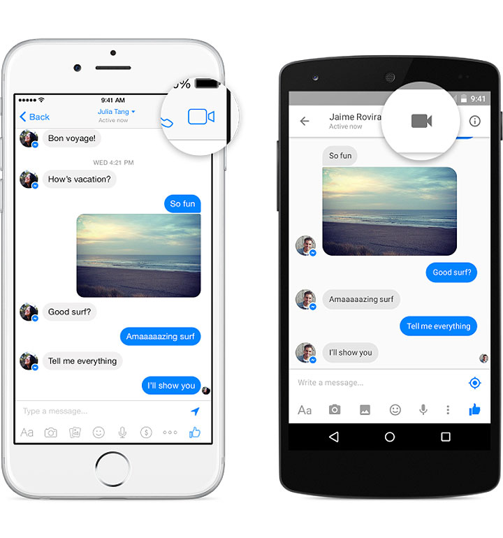 Facebook launched video calling within Messenger in Canada on Monday April 27, 2015.