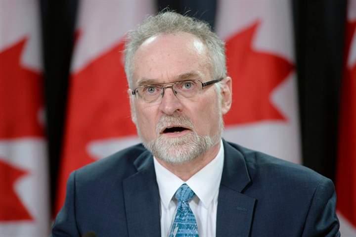 Auditor General Michael Ferguson speaks at a news conference in Ottawa on Tuesday following the tabling of his spring report to Parliament. Adrian Wyld / The Canadian Press.