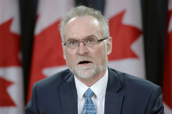 Auditor General Michael Ferguson speaks at a news conference in Ottawa on Tuesday following the tabling of his spring report to Parliament. Adrian Wyld / The Canadian Press.