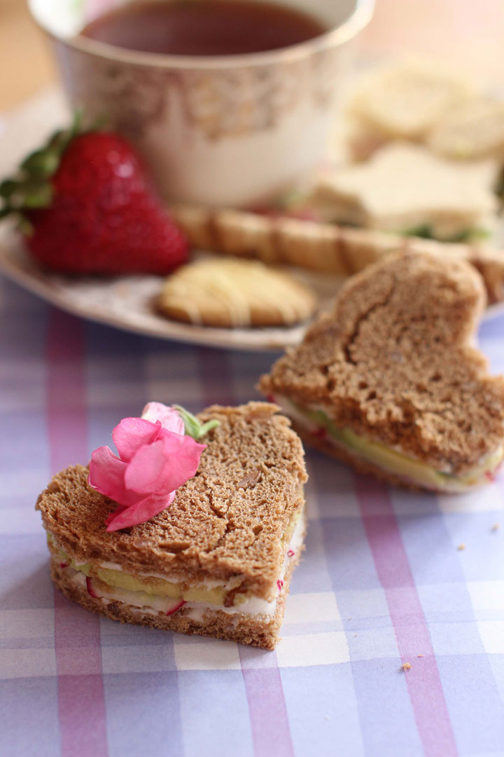 This April 6, 2015 photo shows Mother's Day tea sandwiches in Concord, N.H.