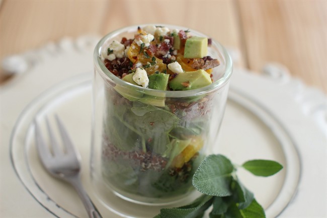 Healthy way to get the wilted spinach salad out of the '70s