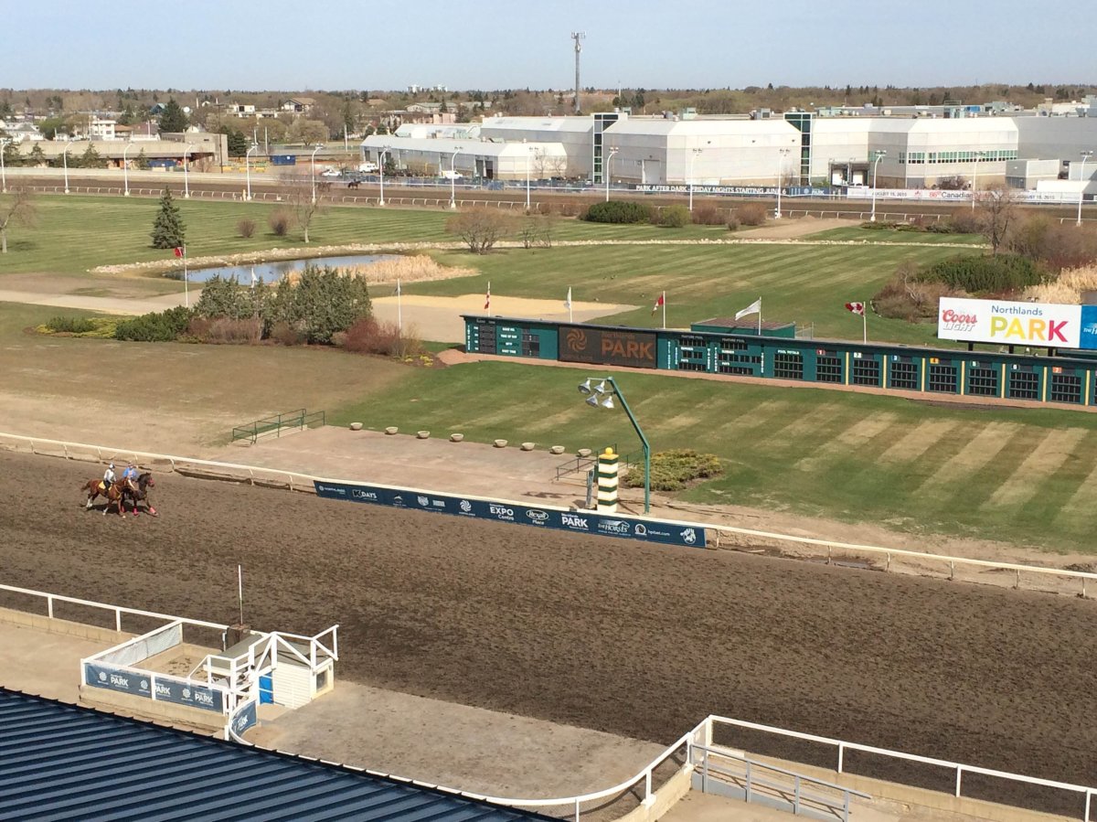 A bird's-eye view of Northlands Park ahead of thoroughbred season.