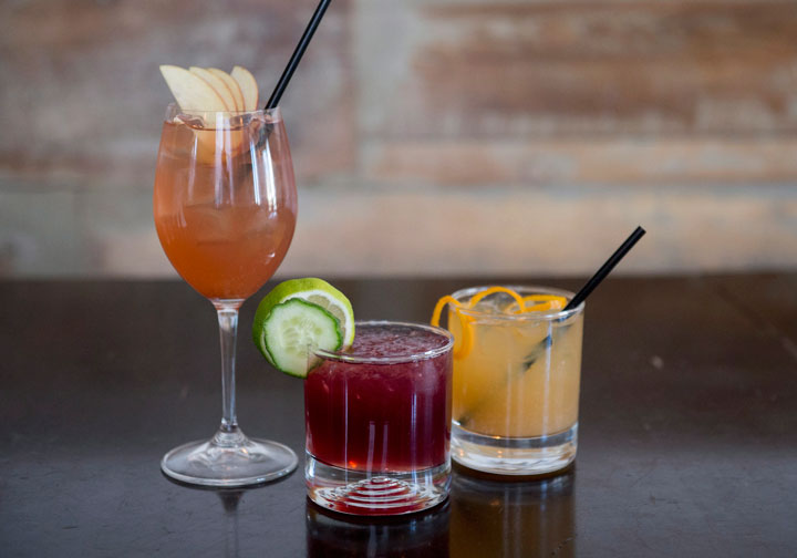 Cocktails at Emily Ienzi's Ottawa restaurant Two Six Ate, from left: Harvest Sangria, The Urban Sombrero and Gin and Juice, are shown on Saturday, April 11, 2015.