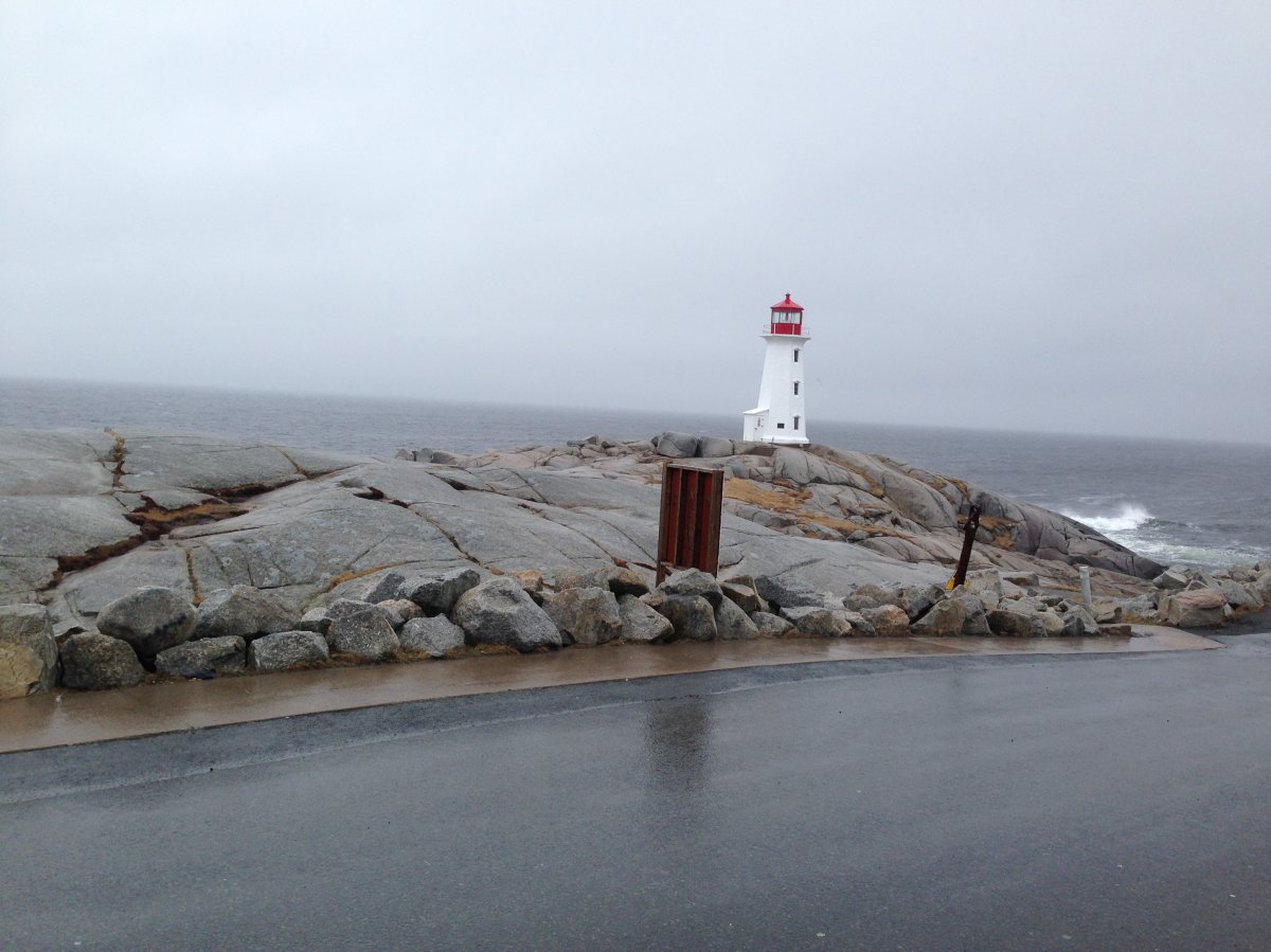 Man lucky to be alive after falling off the rocks at Peggy's Cove on Thursday.