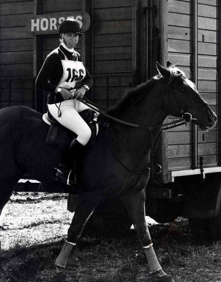 Princess Anne during Wyle Horse Trials at Wilshire in London, England, Great Britain.