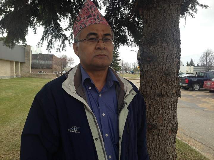 Purushottam Singh, who represents about 700 Manitobans of Nepalese descent.