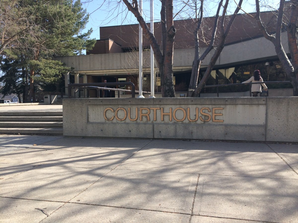 The Red Deer Courthouse in Red Deer, Alberta. April 17, 2015. 