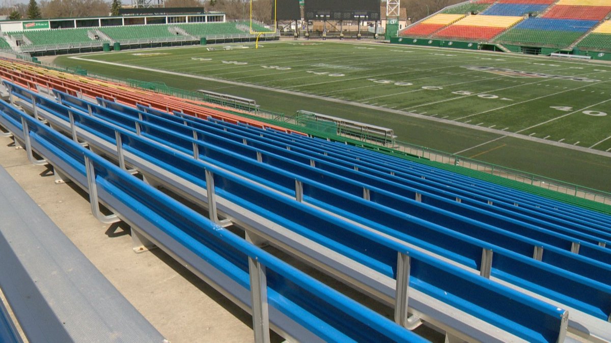 Regina police said copper pipe was stolen from old Mosaic Stadium.