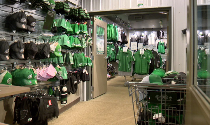 Saskatchewan Roughriders announce a second store will sell green and white merchandise in Saskatoon.