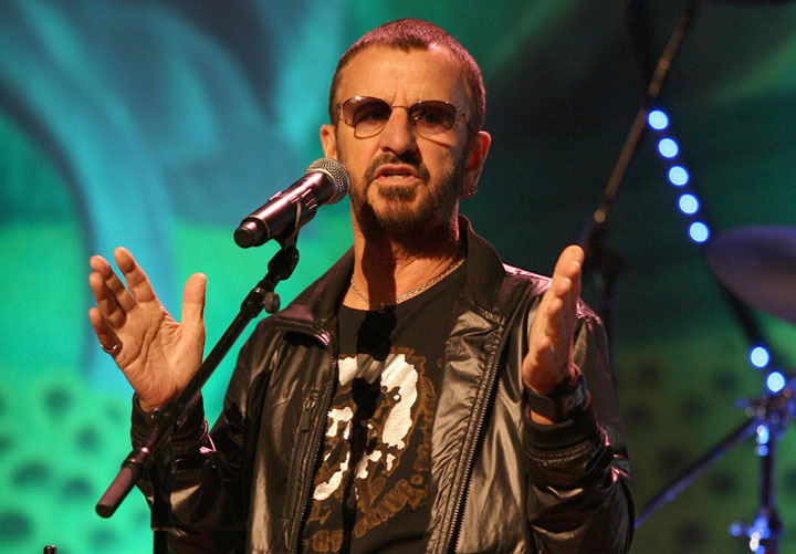 Ringo Starr, pictured in Niagara Falls, Ont. in 2010.