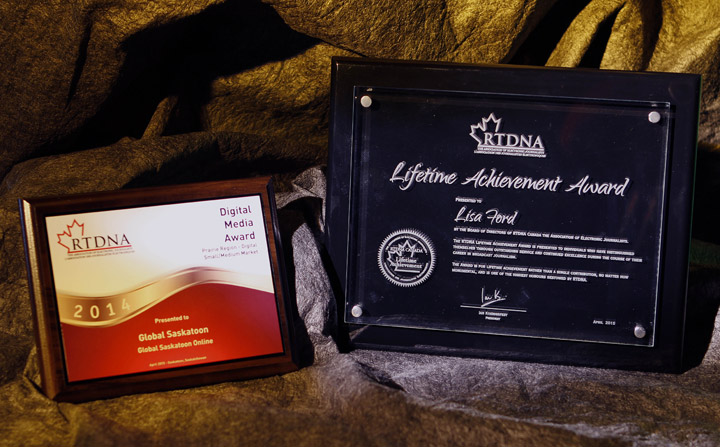 Global Saskatoon wins Prairie RTDNA digital media award; station manager Lisa Ford honoured with lifetime achievement award.