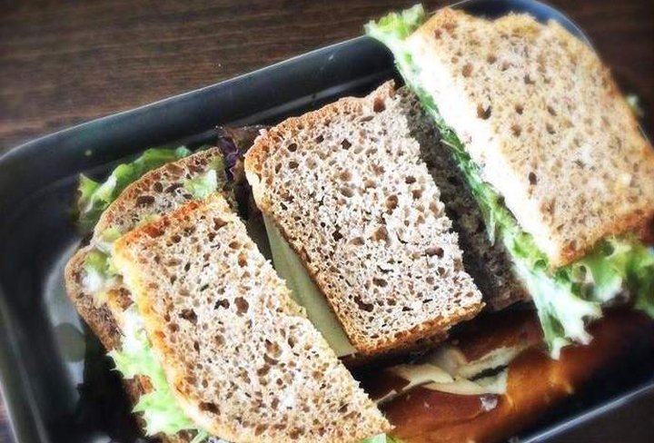 Police in Ohio's capital city say an officer was served a sandwich containing glass shards at a restaurant, and an assault squad is investigating whether it was intentional.
