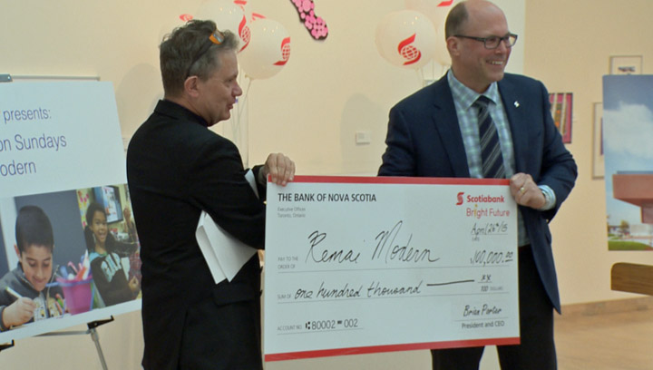 Family programming at Saskatoon's Remai Modern Art Gallery receives $100,000 boost from Scotiabank.