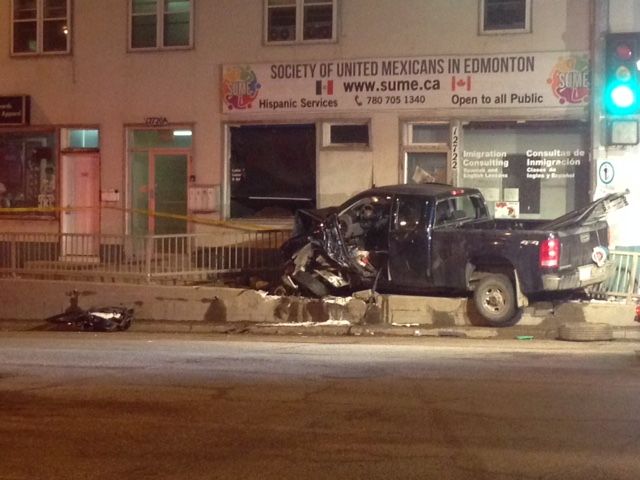 Alcohol is believed to be a factor in an early morning crash in north Edmonton, that sent two people to hospital with serious injuries.