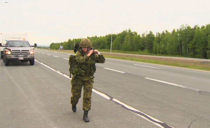 A retired Canadian Forces corporal plans to walk across three provinces to raise post-traumatic stress disorder awareness.