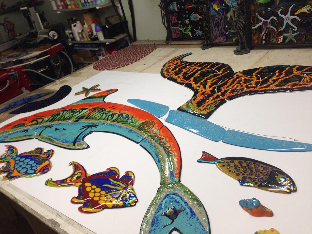 Moncton stained glass artist makes dying art form new again despite disability New Brunswick