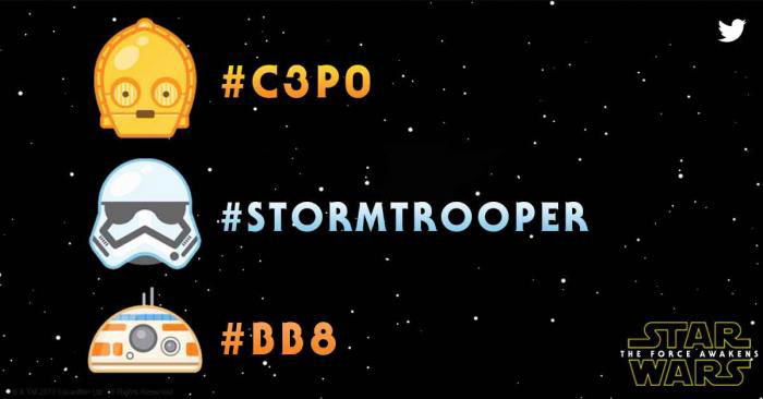 The force is strong with these emoji. Twitter has released exclusive Star Wars emoji that users can create using special hashtags.