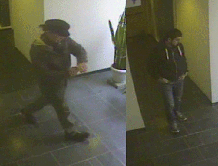 Toronto police have released this security camera image of two persons of interest in a stolen-painting investigation.