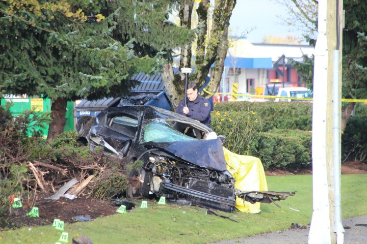 RCMP are investigating a deadly car crash in Surrey Saturday morning.