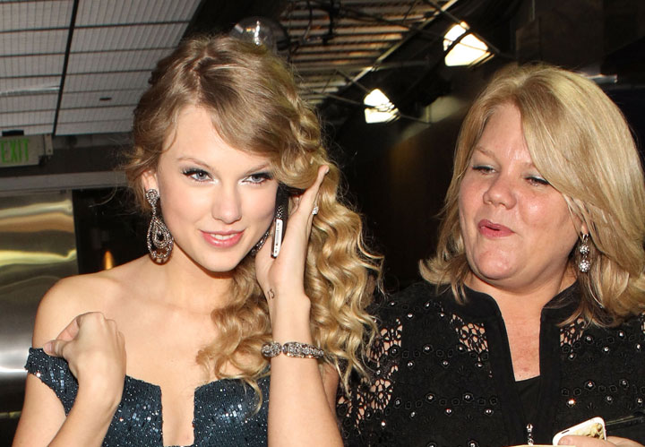 Taylor Swift, pictured with her mother Andrea in 2010.