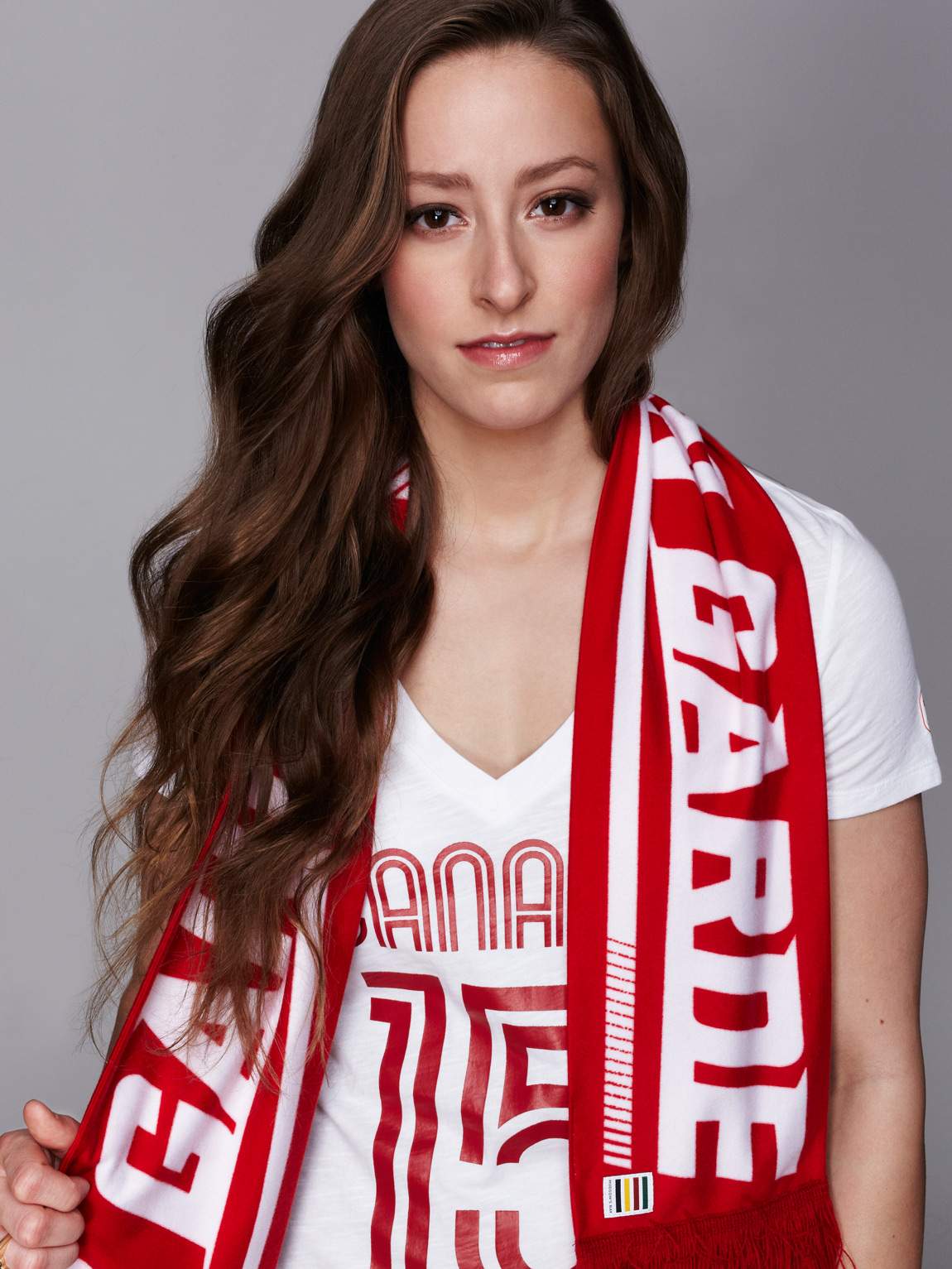 Katerine Savard (Swimming) in a Team Canada Pan Am outfit.