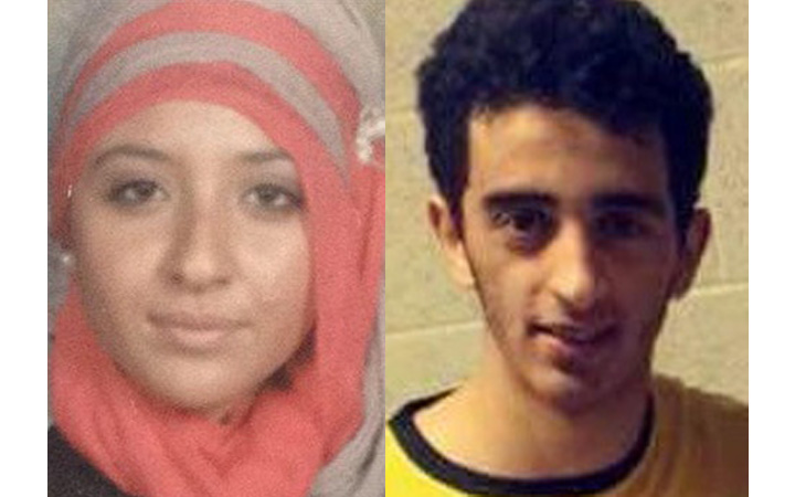 Sabrine Djermane and El Mahdi Jamali face four terrorism-related charges.