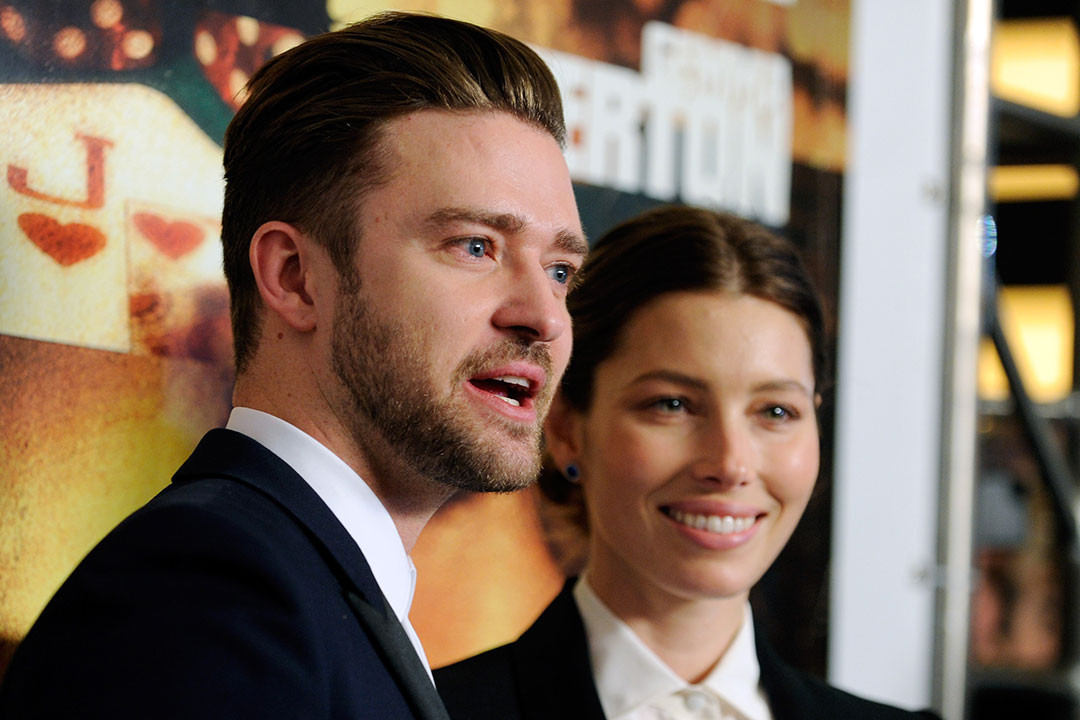 Justin Timberlake and Jessica Biel, pictured in September 2013.