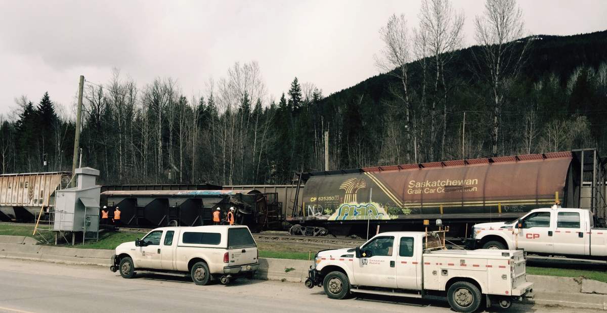 Train derailment in Revelstoke - image