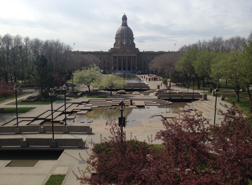 The Alberta Legislature in Edmonton, May 15, 2015.