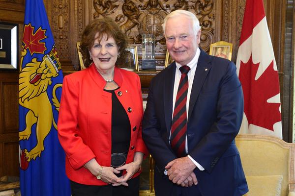 Lois Mitchell and David Johnston on May 20, 2015.