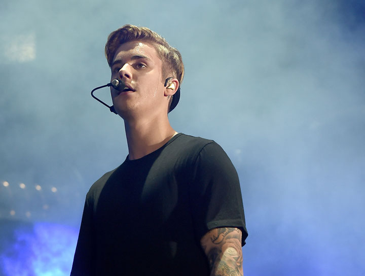 Justin Bieber, pictured on May 9, 2015.