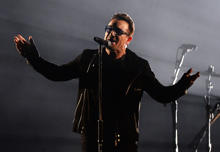 Bono, pictured in November 2014, will perform with U2 this summer.