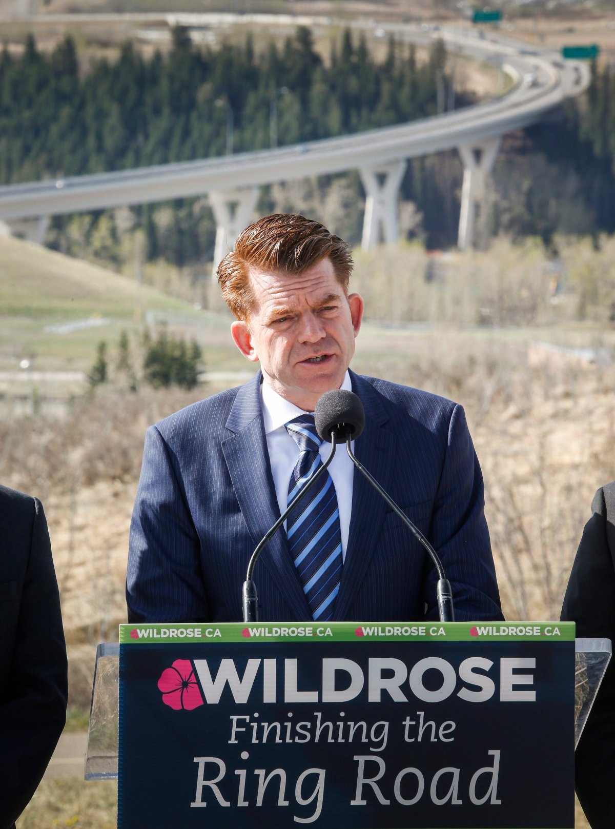 Alberta Wildrose Party Leader Brian Jean makes a campaign stop in Calgary, Alta., Wednesday, April 29, 2015.