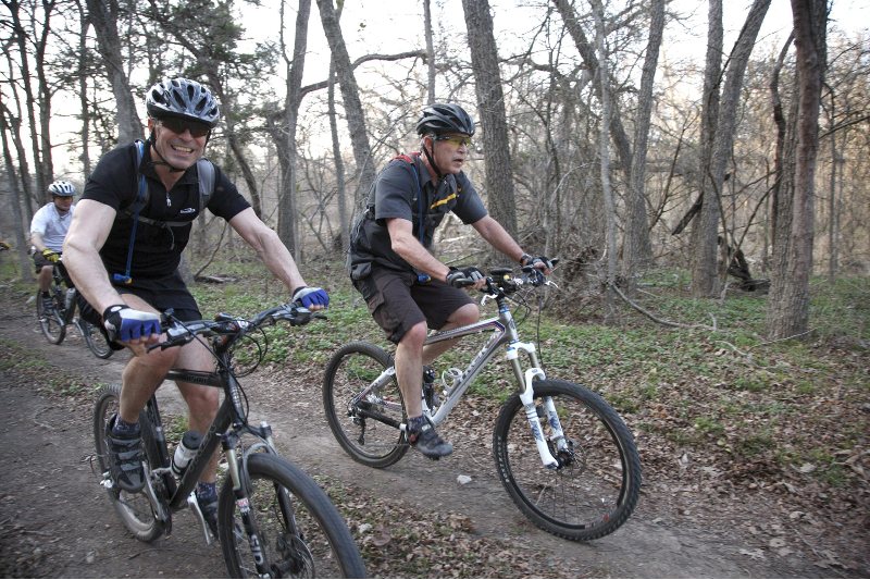 Former U.S. President George W. Bush and Danish Prime Minister Anders Fogh Rasmussen riding at Bush’s Prairie Chapel Ranch, Crawford, Texas, America – 29 Feb 2008.