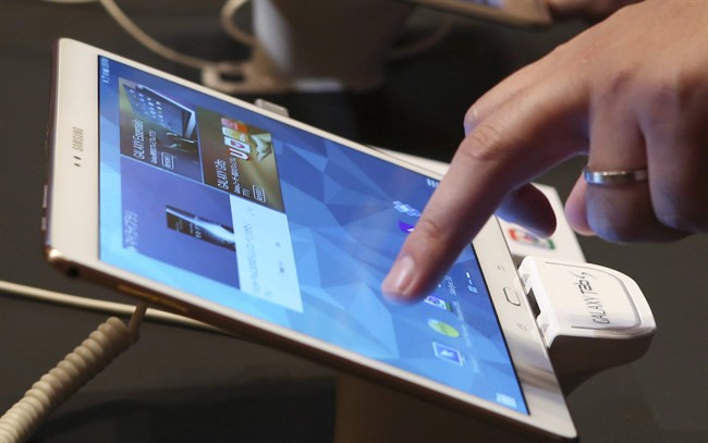 A file photo of a Samsung tablet.