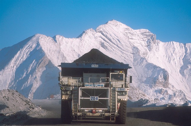 A truck hauls a load at Teck Resources Coal Mountain operation near Sparwood, B.C.