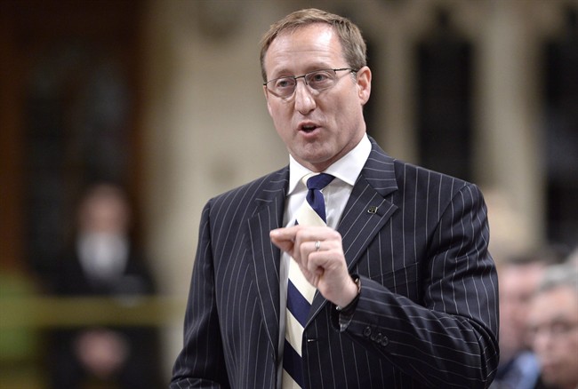 Justice Minister Peter Mackay rises during Question Period in the House of Commons on Parliament Hill in Ottawa,
