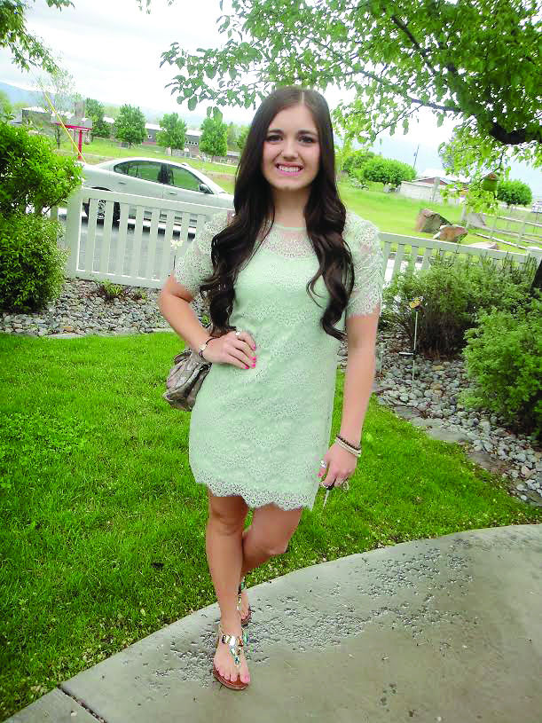 Evette Reay was suspended for wearing this dress to class at West Side High School in Dayton, Idado.