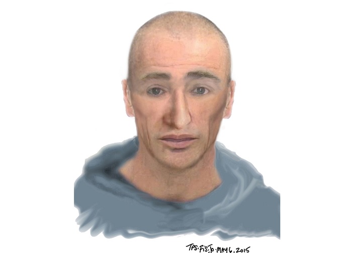 Composite sketch of man wanted in Sexual Assault investigation.